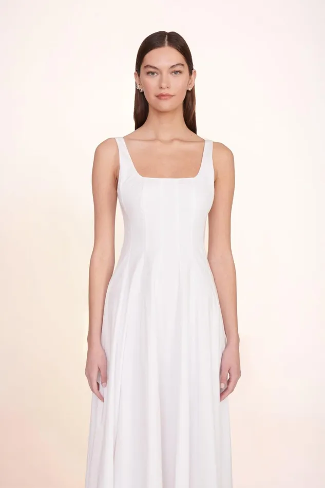 Women STAUD Occasion Dresses WELLS MAXI DRESS WHITE