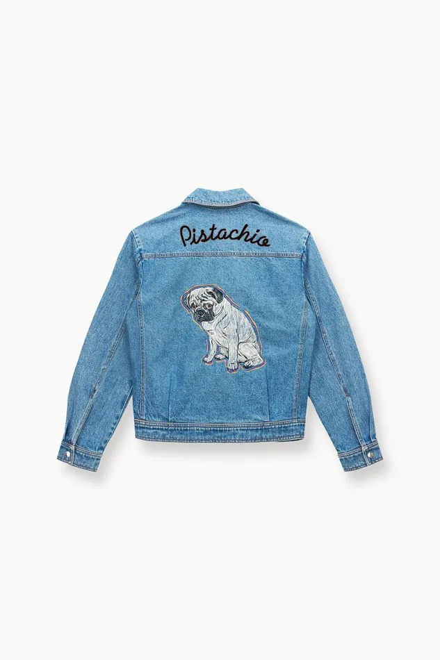 Women STAUD Outerwear and Jackets CUSTOM STAUD X CBONZ OVERSIZED RYAN DENIM JACKET MEDIUM WASH