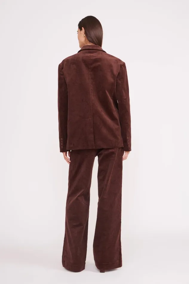 Women STAUD Outerwear and Jackets TREK OVERSIZED BLAZER MAHOGANY
