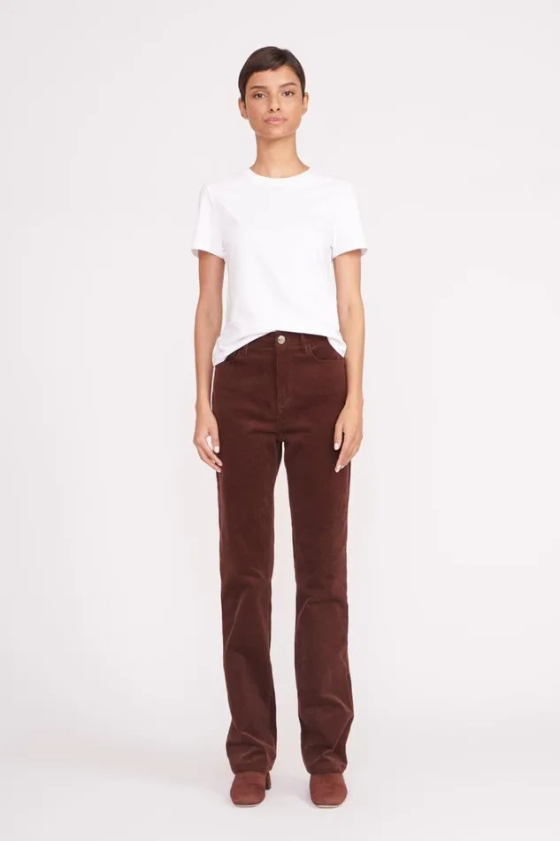 Women STAUD Pants and Shorts CHISEL PANT MAHOGANY Women STAUD Pants and Shorts CHISEL PANT MAHOGANY