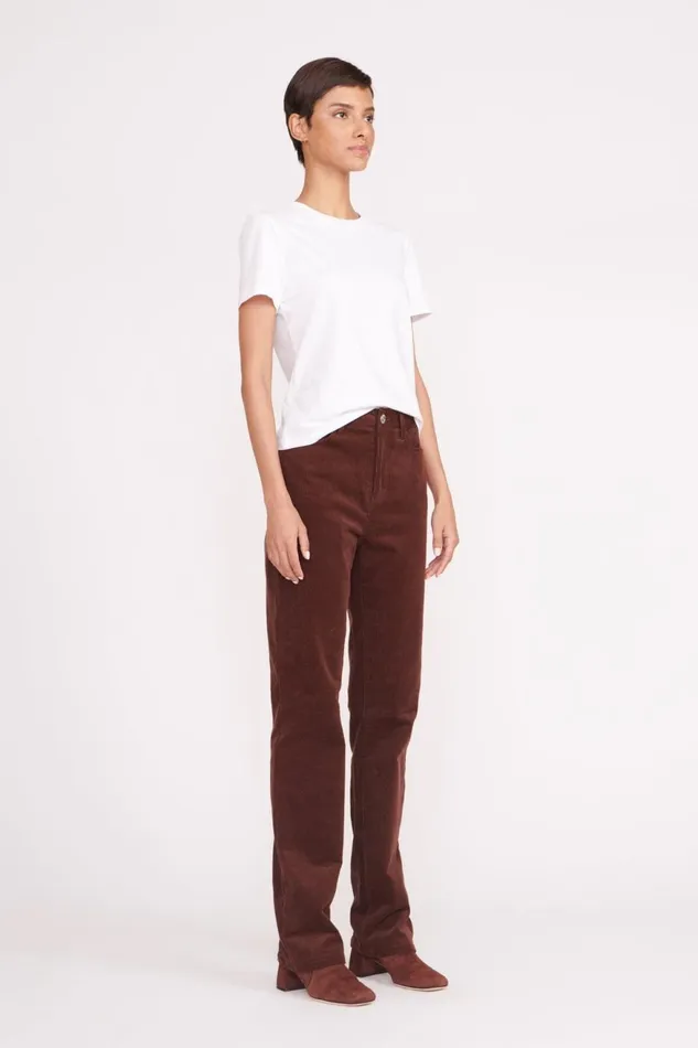 Women STAUD Pants and Shorts CHISEL PANT MAHOGANY Women STAUD Pants and Shorts CHISEL PANT MAHOGANY