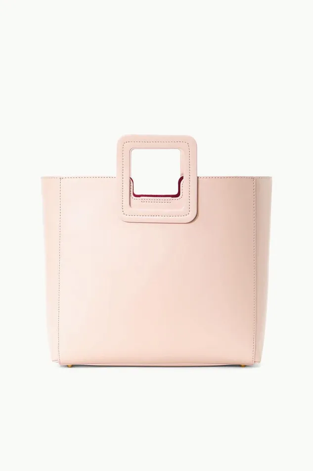 Women STAUD Pet Handbags CUSTOM SHIRLEY LEATHER BAG BLUSH