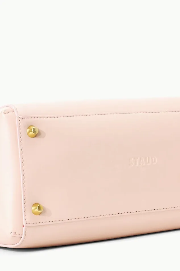 Women STAUD Pet Handbags CUSTOM SHIRLEY LEATHER BAG BLUSH