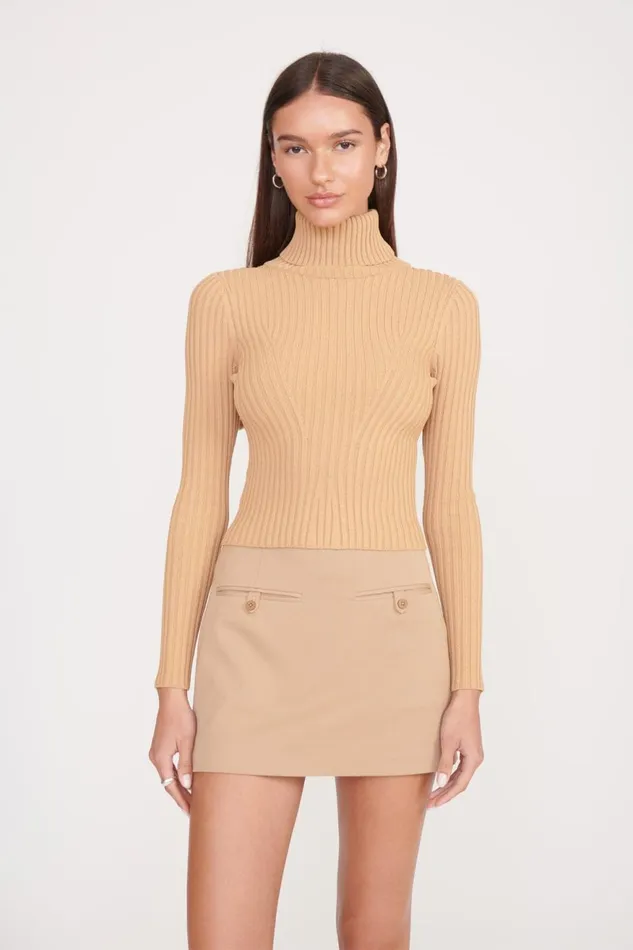 Women STAUD Skirts ANNETTE SKIRT CAMEL