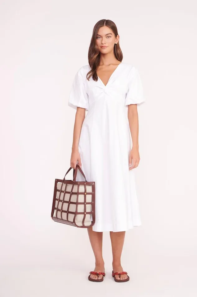 Women STAUD Swim EMMA TOTE MAHOGANY NATURAL Women STAUD Swim EMMA TOTE MAHOGANY NATURAL