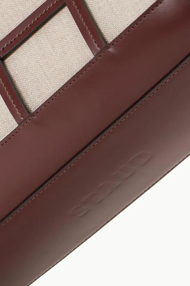 Women STAUD Swim EMMA TOTE MAHOGANY NATURAL Women STAUD Swim EMMA TOTE MAHOGANY NATURAL