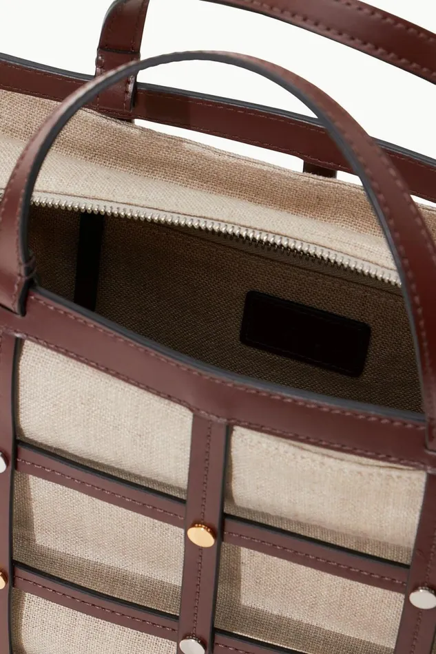 Women STAUD Swim EMMA TOTE MAHOGANY NATURAL Women STAUD Swim EMMA TOTE MAHOGANY NATURAL