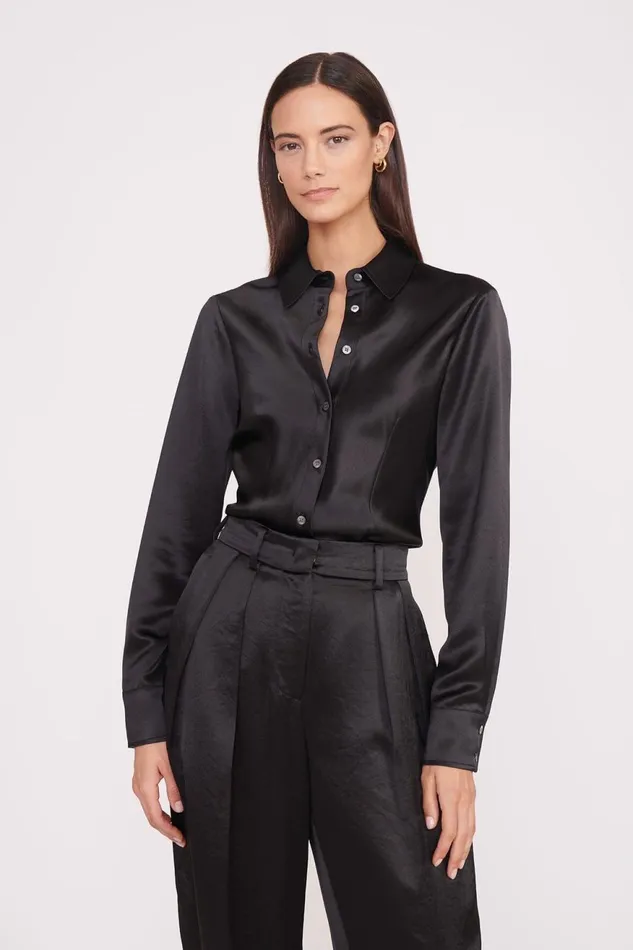 Women STAUD Tops BOGART TOP BLACK Women STAUD Tops BOGART TOP BLACK