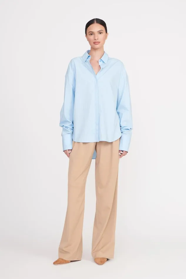 Women STAUD Tops COLTON SHIRT FRENCH BLUE
