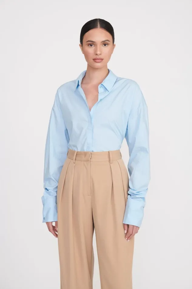 Women STAUD Tops COLTON SHIRT FRENCH BLUE Women STAUD Tops COLTON SHIRT FRENCH BLUE