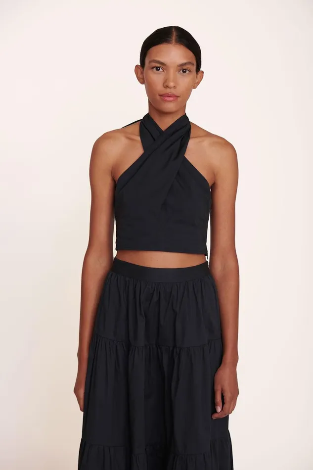 Women STAUD Tops KAI TOP BLACK