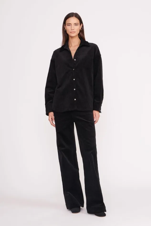 Women STAUD Tops MATTHEW SHIRT BLACK Women STAUD Tops MATTHEW SHIRT BLACK
