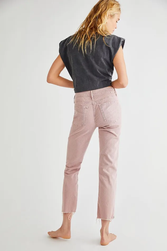 Women StraightLeg Jeans Free People MOTHER The Rascal Ankle Snippet Jeans Shrimp