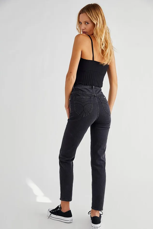 Women StraightLeg Jeans Free People Rollas Dusters Jeans Comfort Shadow
