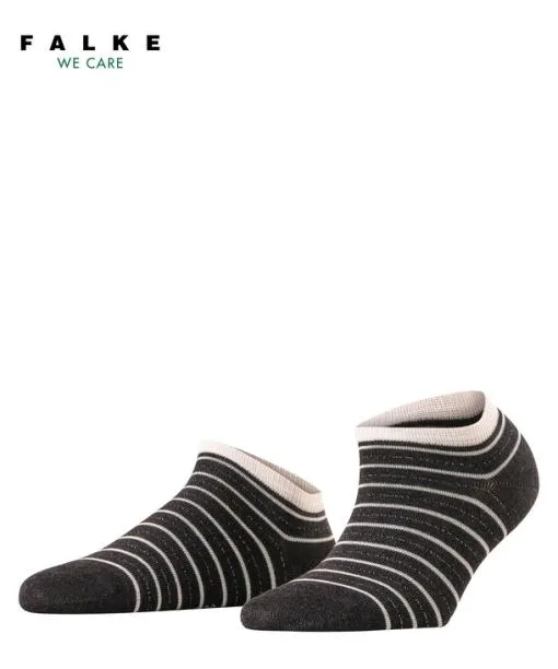Women Stripe Shimmer Women Sneaker Socks Anthramel FALKE Ankle Socks