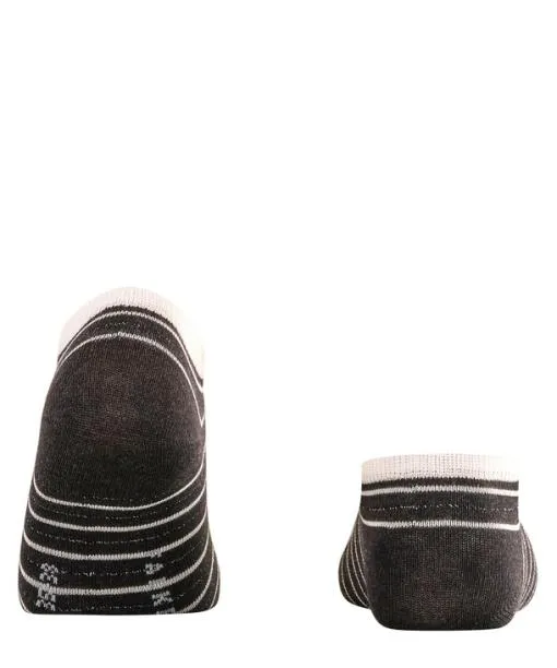 Women Stripe Shimmer Women Sneaker Socks Anthramel FALKE Ankle Socks