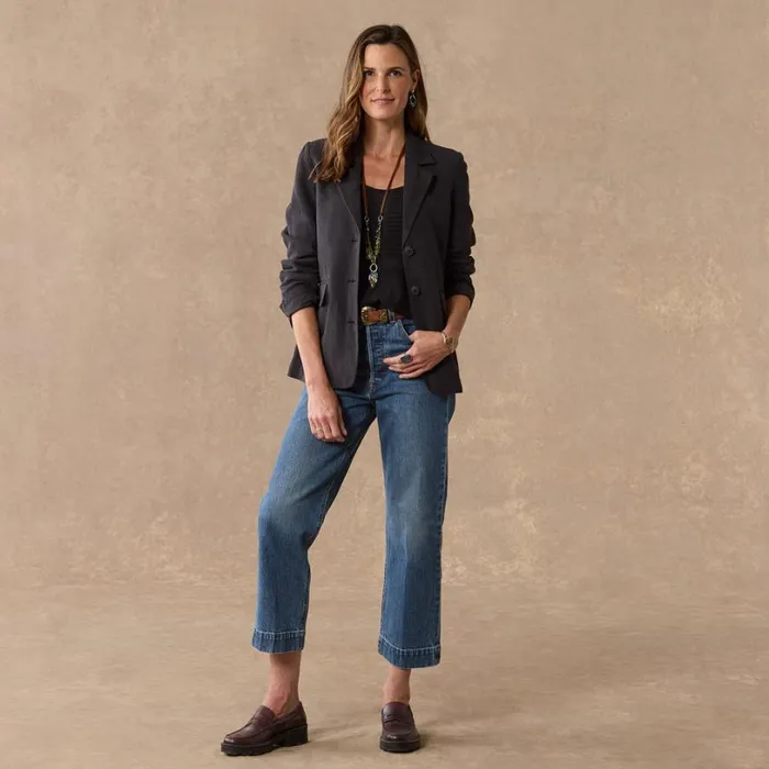 Women Summersby Blazer Washed Black Sundance Catalog Jackets and Coats Women Summersby Blazer Washed Black Sundance Catalog Jackets and Coats