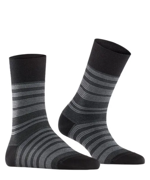 Women Sunset Stripe Women Socks Black FALKE Functionals
