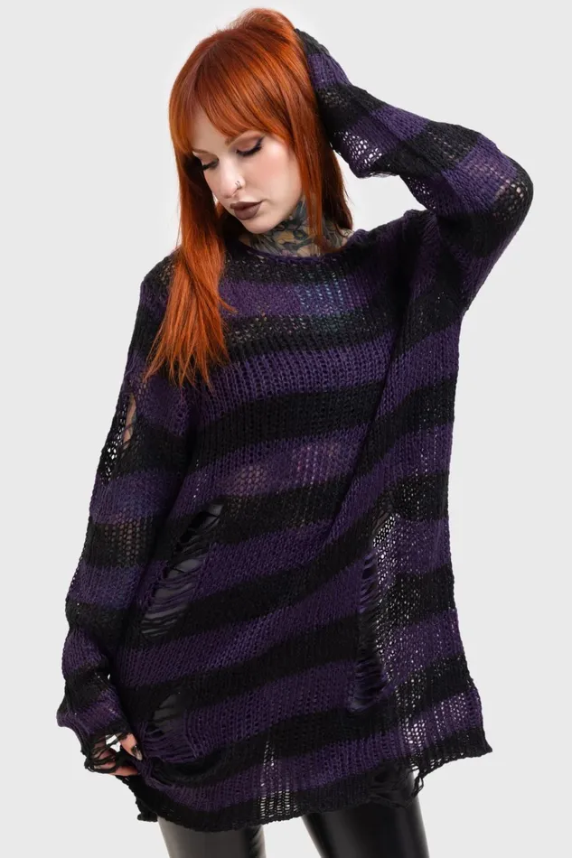 Women Sweaters Killstar Graph Knit Sweater