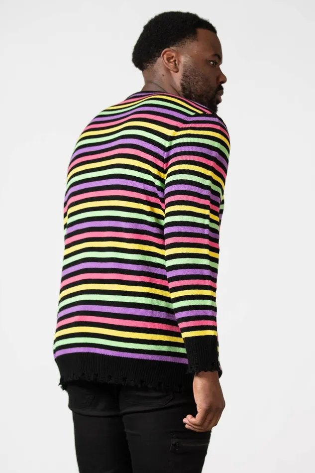 Women Sweaters Killstar Rainbow Warrior Knit Sweater