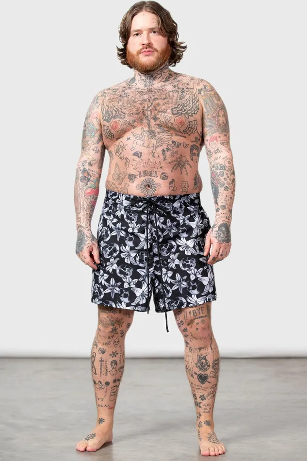 Women Swim Killstar Denarian039s Coin Swim Shorts