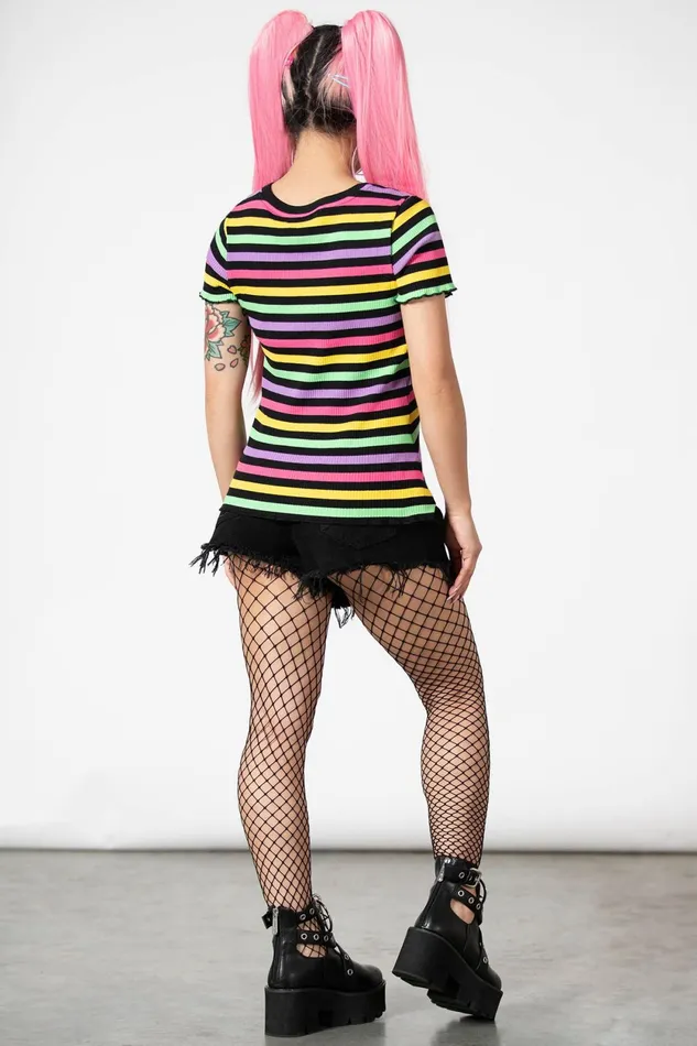 Women TShirts and Vests Killstar Blair Rainbow Top