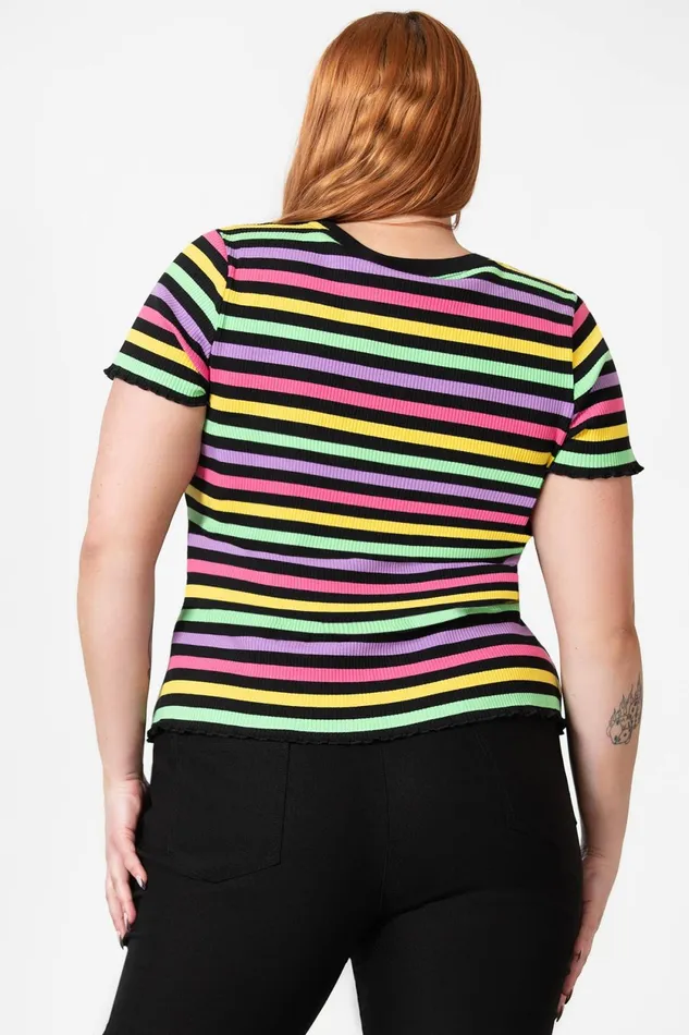 Women TShirts and Vests Killstar Blair Rainbow Top
