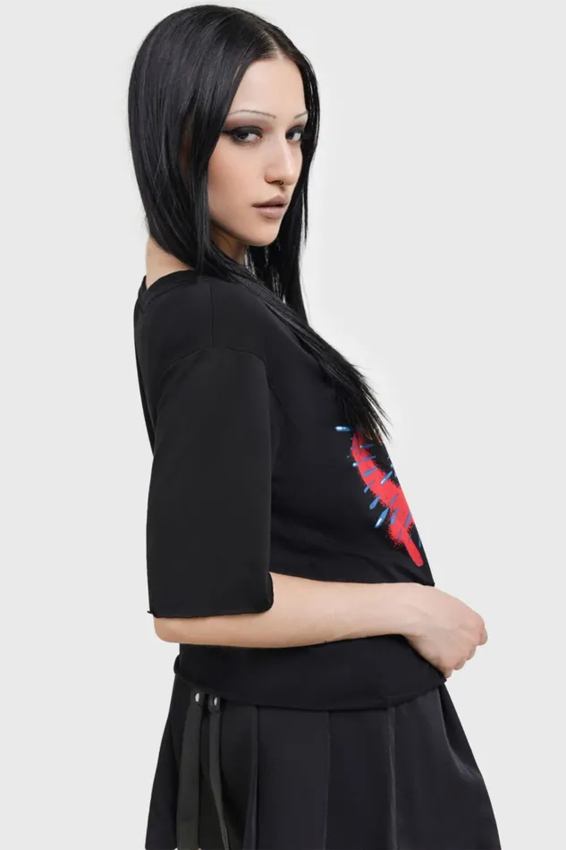 Women TShirts and Vests Killstar No H20 Short Sleeve Top