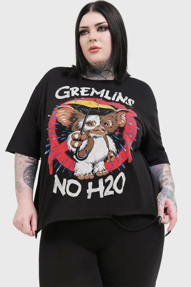 Women TShirts and Vests Killstar No H20 Short Sleeve Top