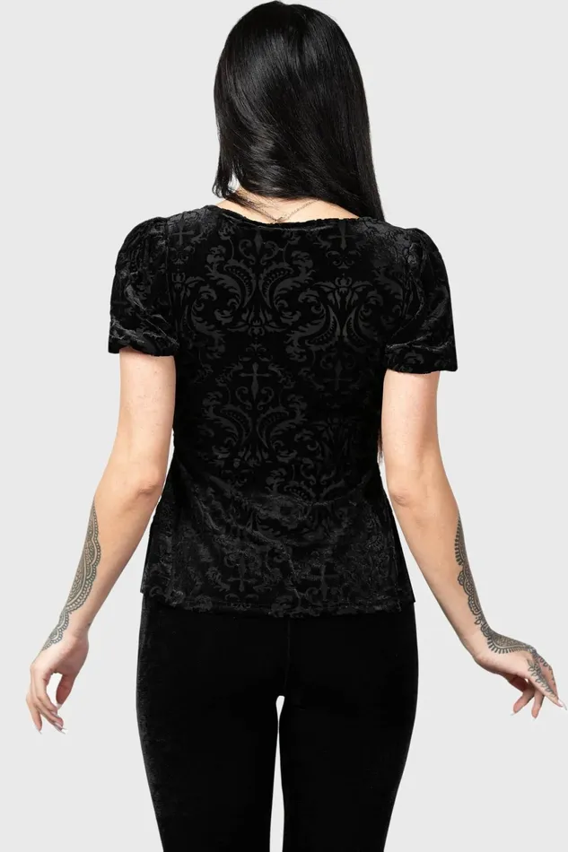 Women TShirts and Vests Killstar Sombre Heart Top