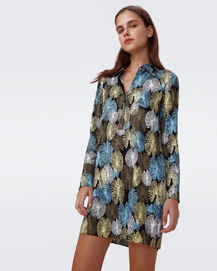 Women Tamina Dress Fireworks Black DVF Dresses