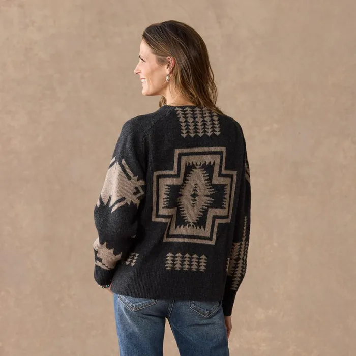 Women Targhee Cardigan Black Taupe Sundance Catalog Sweaters Women Targhee Cardigan Black Taupe Sundance Catalog Sweaters