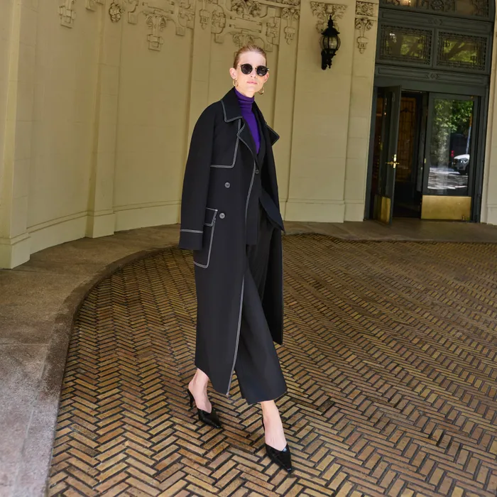 Women The Elena Travel Culotte 8211 OrigamiTech Black Origamitech Suiting M M LaFleur