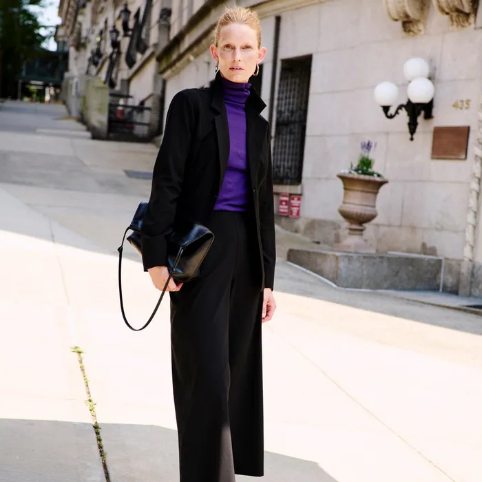 Women The Elena Travel Culotte 8211 OrigamiTech Black Origamitech Suiting M M LaFleur