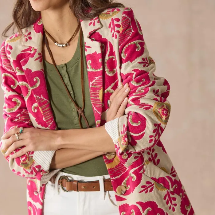 Women Tilework Treasure Topper Lipstick Sundance Catalog Jackets and Coats Women Tilework Treasure Topper Lipstick Sundance Catalog Jackets and Coats