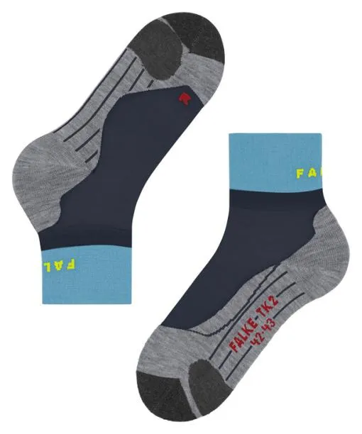 Women TK2 Explore Short Women Trekking Short Sock Navy FALKE Hiking Socks