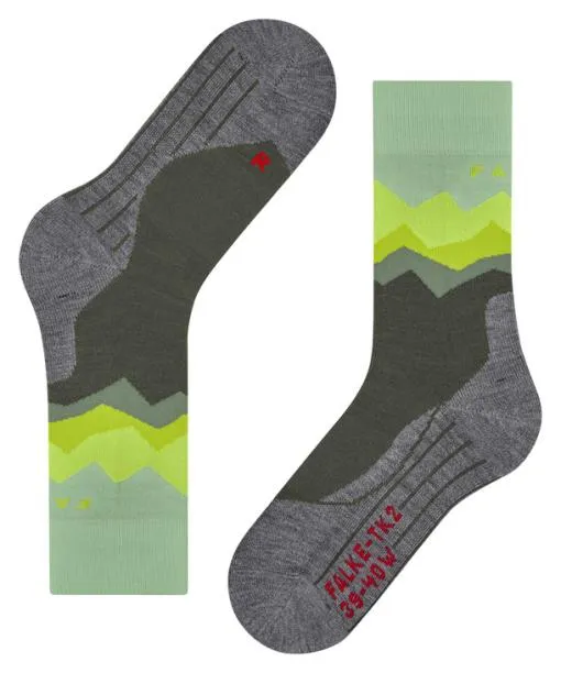 Women TK2 Explore Women Trekking Socks Herb FALKE Hiking Socks