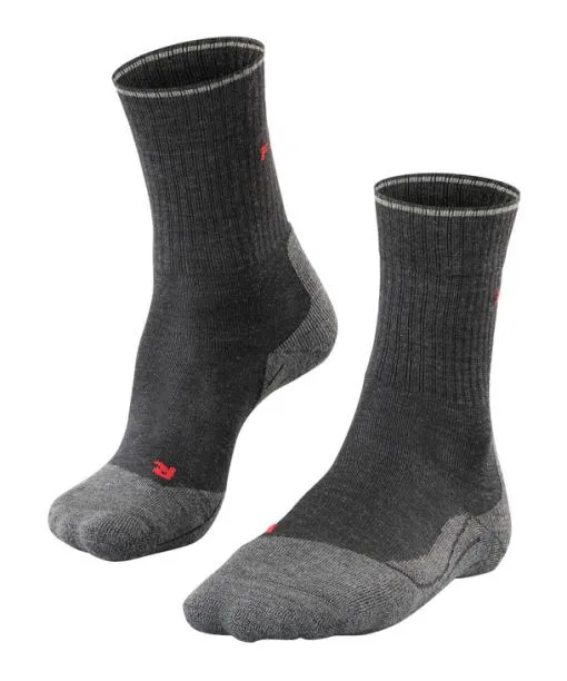 Women TK2 Explore Wool Silk Women Trekking Socks Anthramel FALKE Hiking Socks