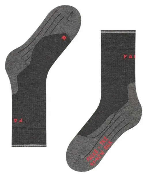 Women TK2 Explore Wool Silk Women Trekking Socks Anthramel FALKE Hiking Socks