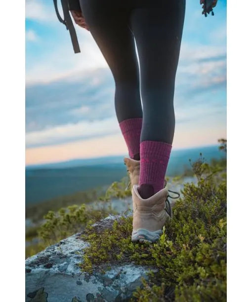 Women TK2 Explore Wool Women Trekking Socks Burgundy FALKE Hiking Socks