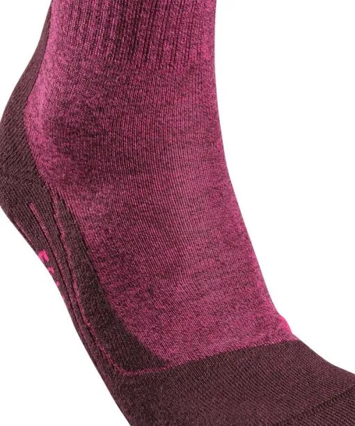 Women TK2 Explore Wool Women Trekking Socks Burgundy FALKE Hiking Socks