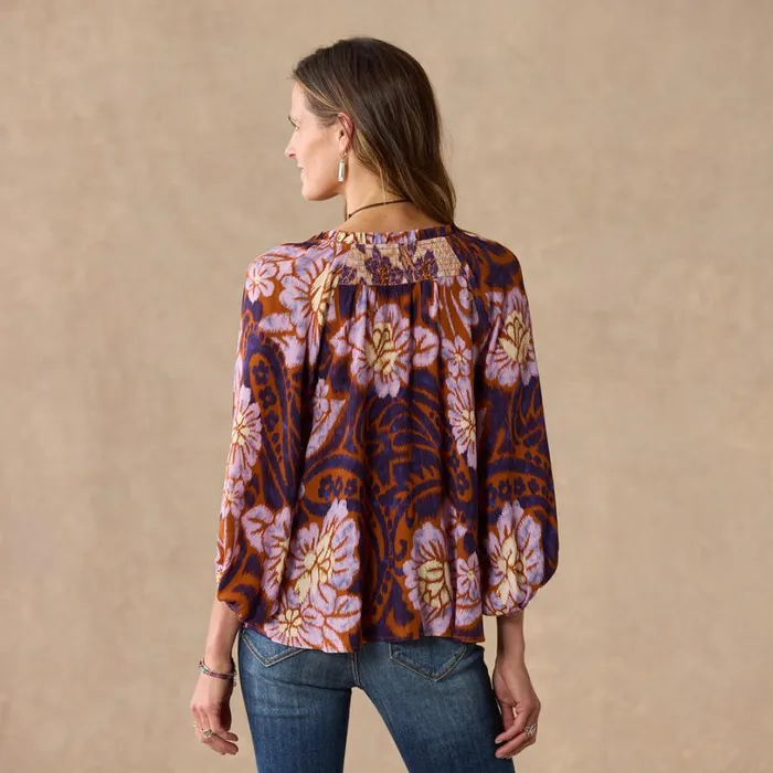 Women Tonya Tapestry Top Rust Multi Sundance Catalog Tops Women Tonya Tapestry Top Rust Multi Sundance Catalog Tops