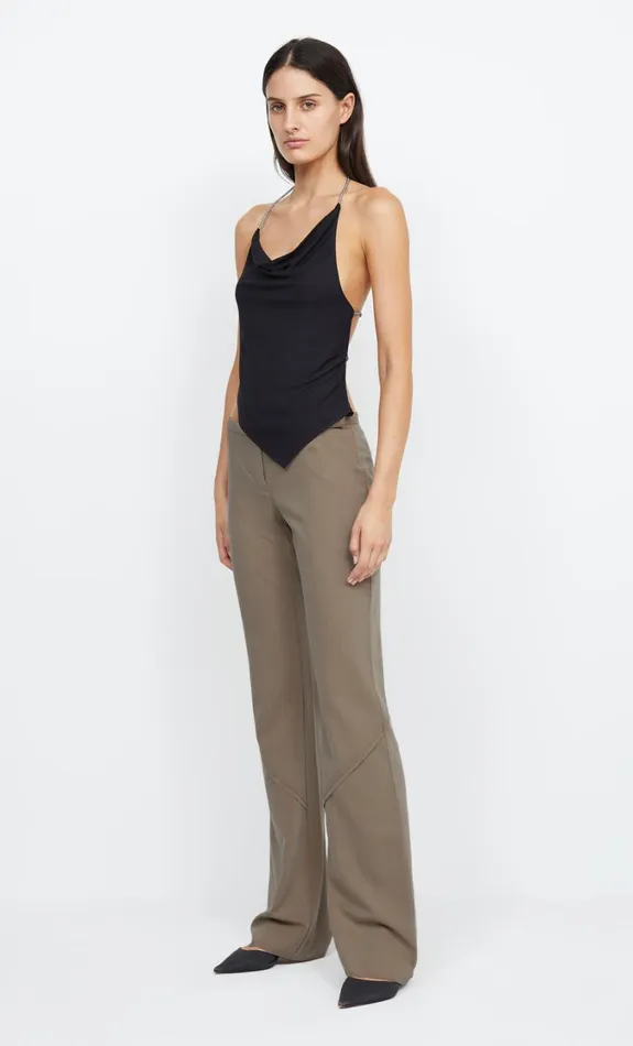 Women Tops Bec Bridge LEXIE HALTER TOP Black