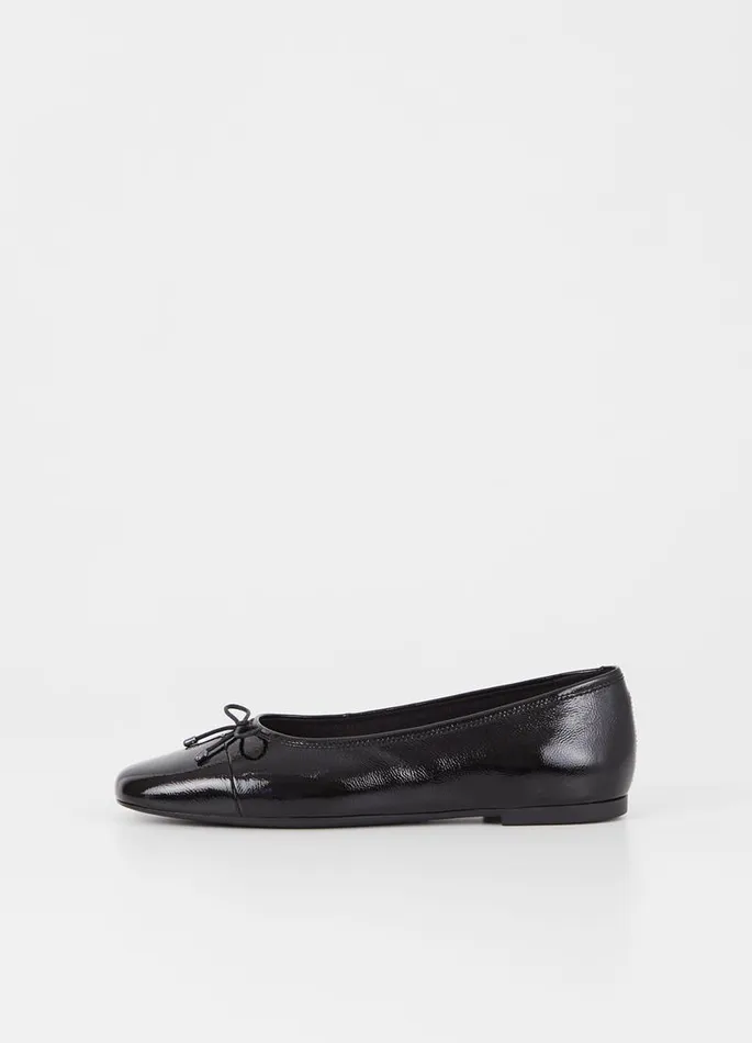Women Vagabond Ballet Flats JOLIN SHOES Black Patent Leather