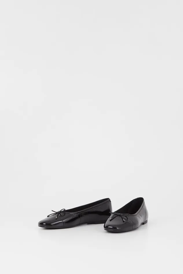 Women Vagabond Ballet Flats JOLIN SHOES Black Patent Leather