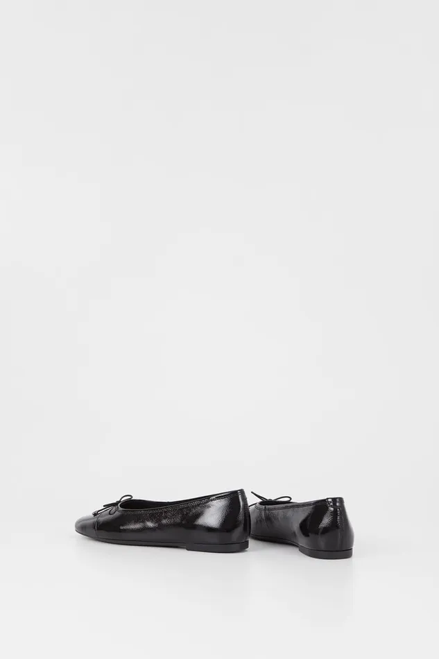 Women Vagabond Ballet Flats JOLIN SHOES Black Patent Leather