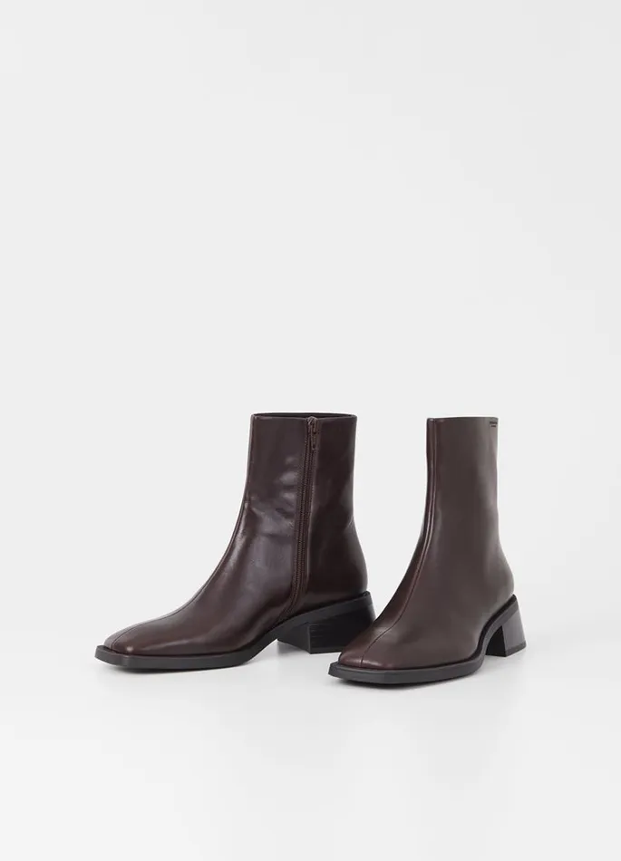 Women Vagabond Boots BLANCA BOOTS Dark Brown Leather