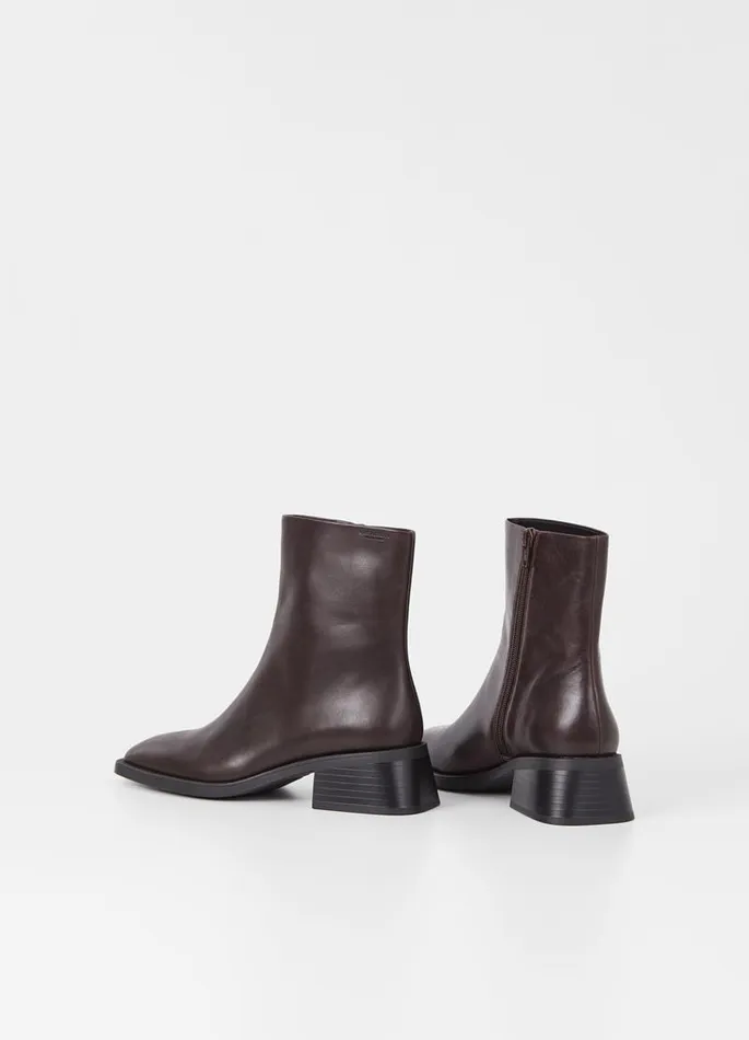 Women Vagabond Boots BLANCA BOOTS Dark Brown Leather