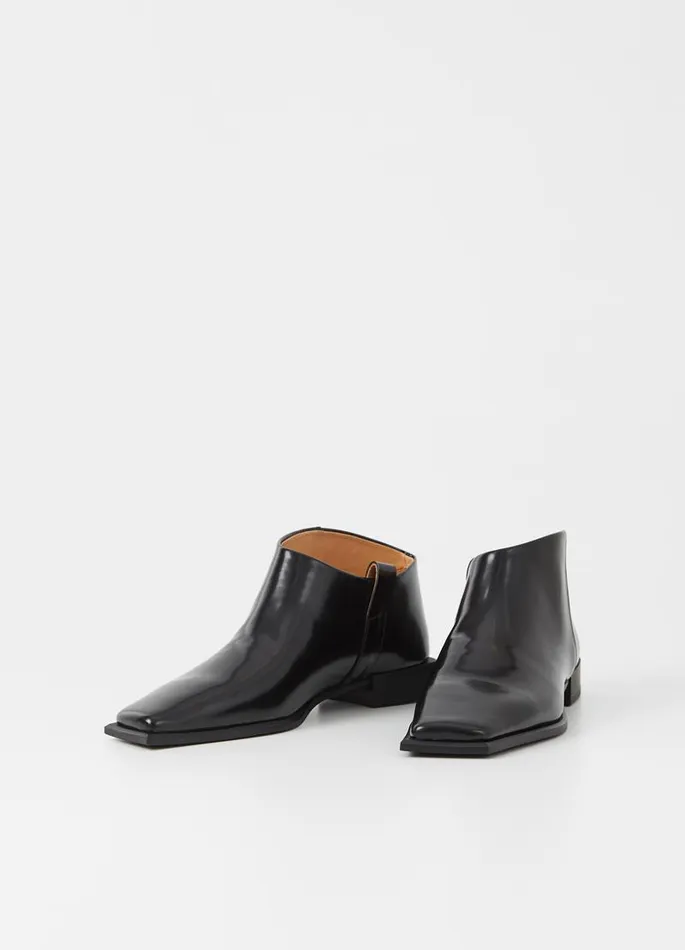 Women Vagabond Boots SALMA BOOTS Black Polished Leather