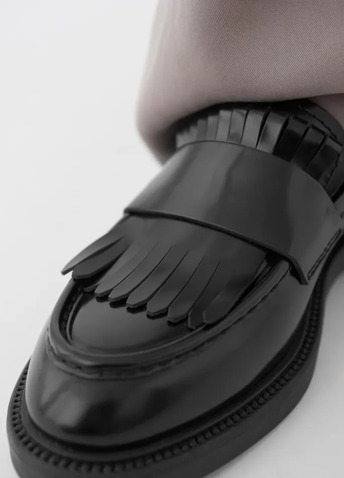 Women Vagabond Loafers ALEX W LOAFER Black Polished Leather